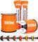 Brotree Paracord 550 4mm 30M 100% Nylon Seil Schnur Typ III mit 7 Stränge für Survival, Outdoor, Armbänder, Hundeleine - Bruchlast 250kg (Orange)