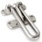 Jack N’ Drill Swing Bar Door Lock - 2 Pack Durable Swing Bar Door Guard for Front and Inside Door, Child Proof Safety Locks Reinforcement Door Stopper Door Guard for Home Security, Satin Nickel