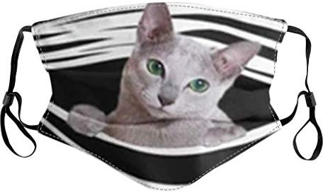 Lulupi Mundschutz Multifunktionstuch 3D Katze Hunde Druck Maske Animal Print Waschbar Stoffmaske Baumwolle Mund und Nasenschutz Tiermotiv Halstuch Schals für Herren Damen