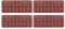 Cikonielf Molde De Silicona con Forma De Ajedrez De 4 Piezas Molde De Pastel De Chocolate Hecho A Mano para Hacer Bricolaje Suministros para Hornear 7,9X3,5 Pulgadas