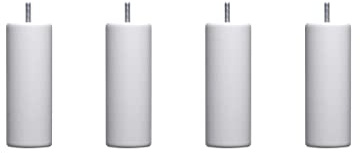 Someo 4 Pieds cylindriques Bois Blanc 30 cm