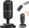 Moman USB Microphone, EMP Desktop Condenser PC Microphones for Steaming Podcast Mic Recording Gaming Zoom meeting Youtube ASMR Online Conference Course, USB-Podcast-Streaming-Computer-Microphone