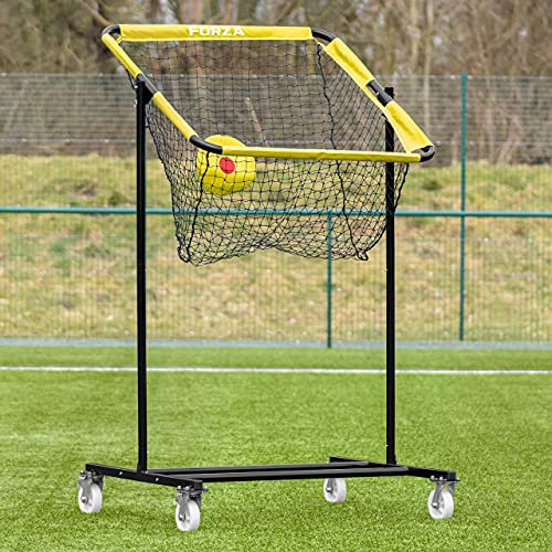 FORZA American Football Snap & Pass Trainer Netz | tragbares QB Wurf-Zielnetz - Zielgenauigkeitstrainer mit Bullseye-Zielscheibe - einstellbares Zielnetz