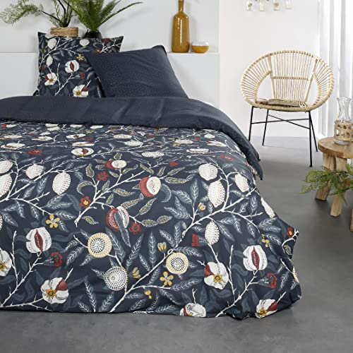 Today Bettwäsche für Doppelbett, 220 x 240 cm, Baumwolle, Bedruckt, Sunshine 7,40 cm, Blau