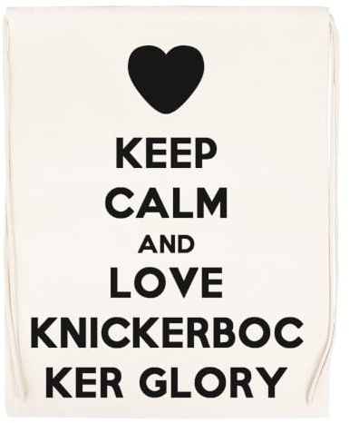 Keep Calm And Love Knickerbocker Glory Sac de Sport à Cordon Beige Drawstring Sport Bag
