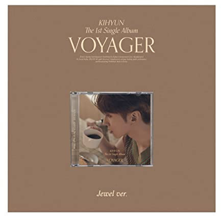 Starship Entertainment KIHYUN VOYAGER (1. Einzelalbum) [JEWEL VER.] + Extra Fotokarten Set K-POP Idol, 120 x 120 x 15 mm