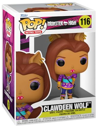 Funko POP! Vinyl: Monster High - Clawdeen Wolf | Offizieller Fanartikel und Merch - Vinyl Sammelfigur als Regal Deko - Geschenkidee zum Geburtstag für Fans und Sammler