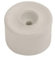 Vibe Rubber Door Buffer 50mm on White, Door Stopper, Rubber Bumper to Protect Door, Walls, and Skirting for Internal Use