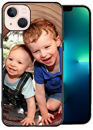 Naispanda Personalised Phone Case for iPhone 14 Plus, Design Your Own Cover with Photo Text, Cover, Personalized TPU Material Christmas, Birthday, Wedding, Anniversary