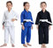 JUST YEARN Kinder BJJ GI, Jugend IBJJF Kinder Studenten brasilianischer Jiujitsu Gi Kimono vorgewaschener Stoffgürtel nicht im Lieferumfang enthalten., Blau, M0