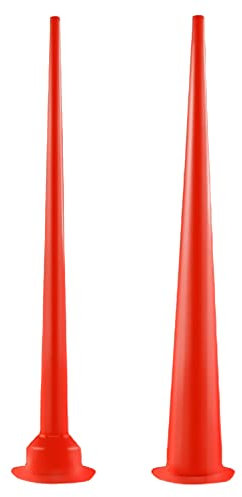 ccHuDE 2 Pcs 30cm Plastic Cones Nozzles Caulk Nozzle Tip Caulking Nozzle Applicator Caulking Gun Extension Tips for Sausage Caulking