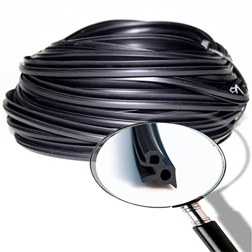 Junta goma ventana aluminio S-1387negro, (5mts) burlete de goma para ventanas corredera, perfil goma ventana aluminio, juntas de goma para ventanas PVC/junta estanqueidad goma ventana