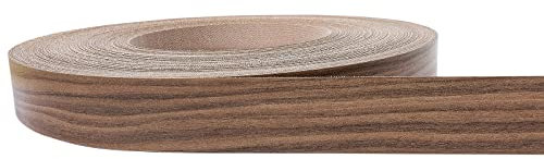 DecoMeister Kantenumleimer mit Schmelzkleber Möbelkantenband Melaminkantenumleimer Umleimer Melamin Bügelkante Dekor für Regalbrett Furnier zum Aufbügeln 40mm x 10m Kantenband Wisconsin Nusbaum