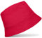 Hatstar Baumwoll Fischerhut mit Krempe | Sonnenhut | Sommerhut | Gartenhut | Anglerhut | für Damen und Herren (rot)