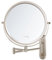 VORREMIRR Miroir de maquillage mural, miroir grossissant 1x/15x avec double face de 21,6 cm, miroir de maquillage pour salle de bain, nickel brossé