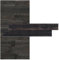 iWerk® – Holzpaneele Dunkelbraun bis schwarz | Wohnwand DIY mit Naturholz | Dunkles Holz für eine gemütliche Atmosphäre in Wohnzimmer & Schlafzimmer | Wandpaneele selbstklebend – Design „Black