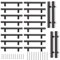 cyeer 20 Pack Black Kitchen Handles 96mm Hole Center, Matt Black Drawer Cupboard Door Handles, Stainless Steel T Bar Wardrobe Cabinet Pull Handle for Kitchen Bathroom Drawer, Overall Length:150mm