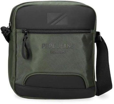 Pepe Jeans Bromley Bandolera Portatablet Verde 23x27x7 cms Poliéster