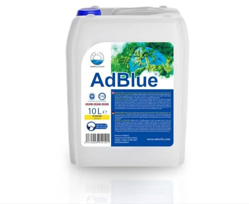 ADWELLE AdBlue 10L – Harnstofflösung für Diesel Euro 4/5/6, ISO 22241/DIN 70070, mit Ausgießer, VDA-konform, NOx-Reduzierung, Additiv für PKW & LKW