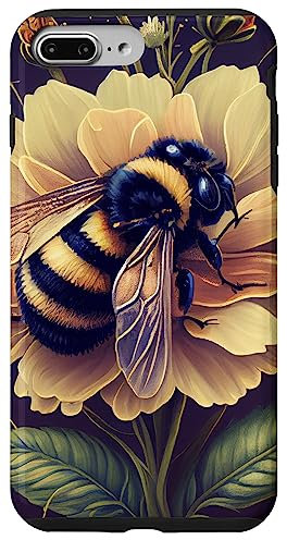 iPhone 7 Plus/8 Plus Bee on Flower Illustration Case