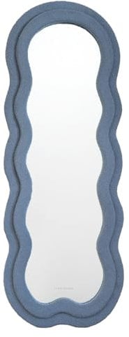 Flamingueo Specchio da Parete Ondulato - Specchio da Terra Asimmetrico, Design Decorativo