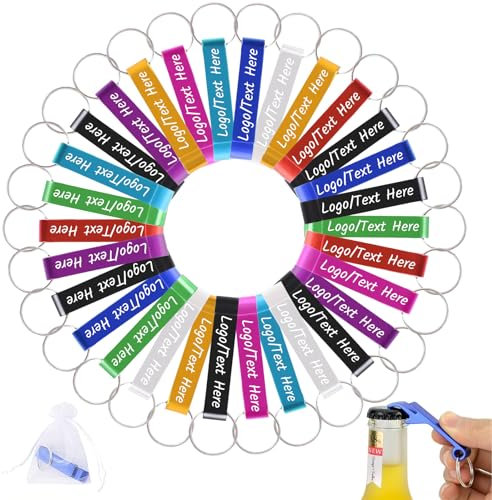 Personalized Bottle Opener Keychain Custom Engraved Logo Beer Bottle Opener Bulk Wedding Favors 5/10/30/40/50/70/100/150Pcs
