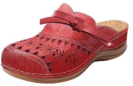 AEGJEGVD 2024 Sandales à Bout Fermé de Marche Randonnée Femme Été Mode Sabots de Plage Confort Anti-Dérapant Claquettes Confortable Rome Orthopédique