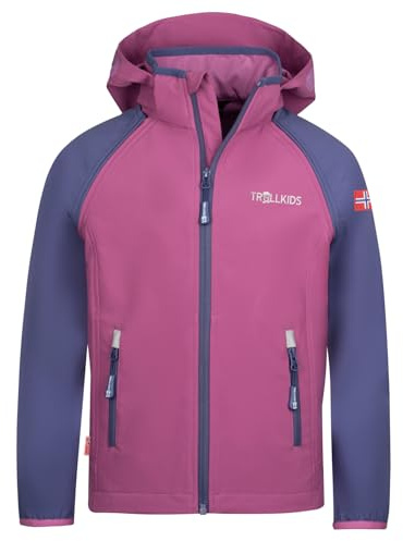 Trollkids Kids Rondane Zip Off Jacket XT 176, Mallow pink