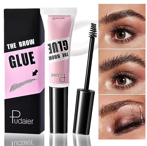 Augenbrauen Wachs Clear Brow Gel für Gezähmte und Fixierte Augenbrauengel, Wasserdichte Schweißfeste Klares Augenbrauen Styling Gel, langlebiges Shaper Gel, Braue Laminierung Effekt, 1er Pack (6g)