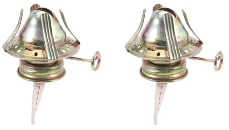Amosfun Ersatzdocht Für Öllampen 10Mm Mit Metall Dochtschornstoffhalter 20X7.5X11Cm Für Petroleumlampe Und Kerosinlampe Outdoor Vintage Stil