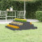 Chaduof Jardinière Gris 80x80x27 cm Bois Massif de pin,Jardiniere sur Pieds,Jardiniere Terrasse
