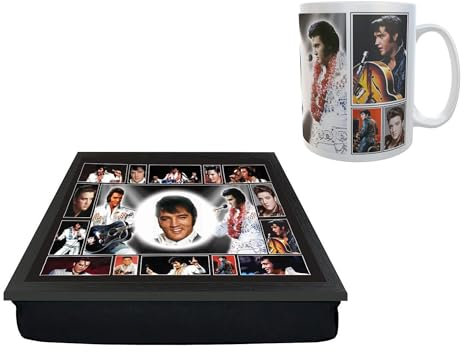 Generic Presley King of Rock n Roll Icon Lap Tray and Mug Gift Set