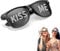 KZXCVS Partybrille Motiv KISS ME Sonnenbrille Party Brille Fasching Partybrille Rave Brille Sonnenbrille Fasching Party Brille für Partys, Clubs, Malle und Karneval, Foto Requisiten