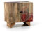 Mondo Viro Ethnische Anrichte Möbel aus Mangoholz ''Riki'' für Wohnzimmer, 2 Türen, 81 x 45 cm, Höhe 75 cm