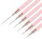 6 Pcs Nail Liner Brush Detail Thin Nail Art Brush Acrylic Brush Set for Nails Nail Polish Design Brushes for Long Lines Fine Nail Art Brushes Nail Art Dotting Tool for Painting Size 5/7/9/11/15/25mm