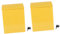 Hoement 2 STK Briefkasten aus Blech gelber briefkasten klobürste wandmontage Mailbox Hausbriefkasten postfach Briefkasten zur Wandmontage Kleiner Briefkasten Vorschlagsfall Eisen Yellow