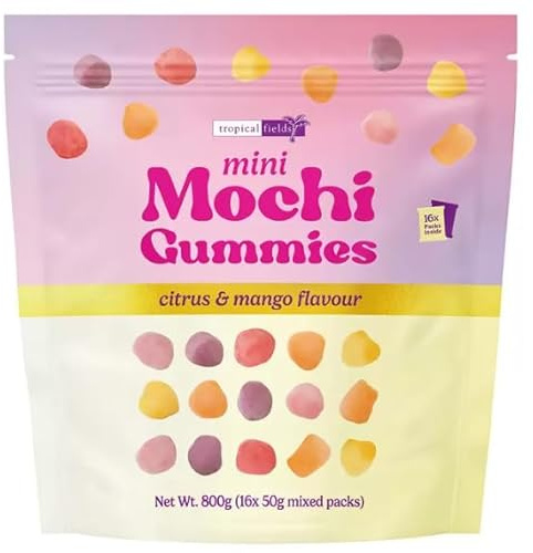Tropical Fields Mini Mochi Gummies 800g, 16 x 50g