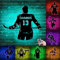 ALICESER Personalisiertes Eishockey-Spieler-Metall-Wandkunst, LED-Lichtschild, individueller Hockey-Name, Neonschild, Heimdekoration, Wandhintergrund, Hockeyspieler, Sportliebhaber-Dekoration