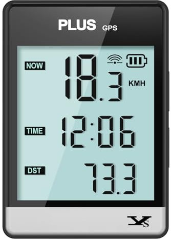 GPS Bike Computer, Wireless Cycling Computer Bike Odometer Bicycle Speedometer and Odometer Waterproof Bicycle Computer with Large Display Screen, Provide Professional Data Analysis