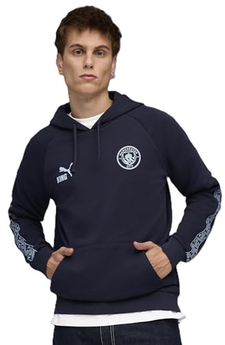 PUMA Manchester City King Hoodie - Unisex | Official licensed; cotton blend; regular fit; outdoor comfort; breathable