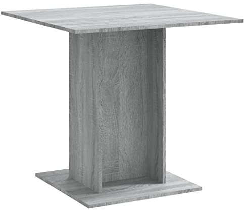 QJBSAVVA Essen Tisch Bartisch Esstisch Kleiner Küchentisch - Esstisch Grau Sonoma 80x80x75 cm Holzwerkstoff für Garten Küche Balkon Speisesaal