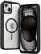 Follaroma for iPhone 14 Plus case, Compatible with MagSafe, Heavy Duty Shockproof Protection Phone Case, Double Layer Transparent Magnetic Protective Case for iPhone 14 Plus, 6.7 inch, Black
