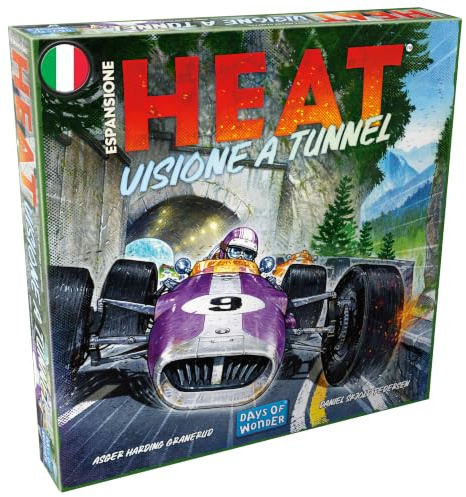 Asmodee - Heat Vision in Tunnel, Erweiterung des Brettspiels, zwei neue Szenarien, italienische Ausgabe