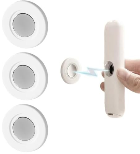 Jurqqer Fernbedienung Halterung Wand – Magnetischer Fernbedienungshalter (3 Stück) mit superstarkem Magnethalter | Selbstklebende Magnethalterung ohne Bohren für TV & Gerätefernbedienungen - Weiß