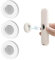 Jurqqer Magnetic Remote Control Holder Wall Mount [Upgraded Super-Strong] Multi-purpose Magnetic Organizer Storage Stand for TV & Appliance Remote, Self-Adhesive No Drilling Mount, Sleek Design,3 Pack