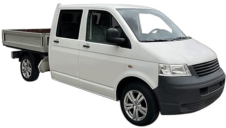 TINTCOM Passgenaue Tönungsfolie für VW T5 4 Türen 2003-2009 - (05% Tiefschwarz) - Hintere Seitenscheiben & Heckscheibe - UV-Schutz, Blendschutz, Premium-Qualität