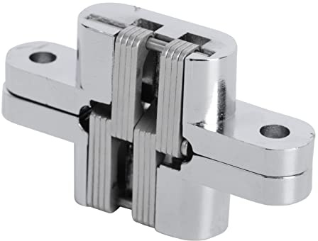 CLISPEED Heavy Duty Concealed Folding Door Hinge Thickened Door Hardware for Rust Resistant Invisible Folding Furniture and Cabinet Use