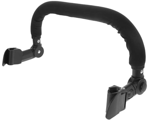 Mikinona Verstellbare Armlehne für Kinderwagen mit Flexibler Griffverlängerung für Kinderwagen Kunststoff und Schwamm für Kinderwagenzubehör Zufälliger Stil
