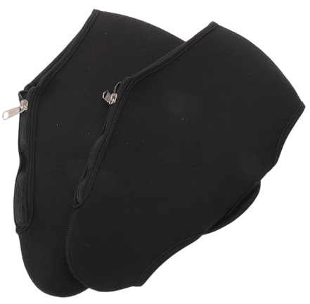 jojofuny Cache Patin en Néoprène Noir pour Patins à Glace et Rollers, Protection Confortable Les Rayures, pour Entraînement et Patinage
