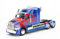 Jada Toys Transformers T5 Optimus Prime, Western Star 5700 Ex Phantom, Spielzeugauto aus Die-cast, Maßstab 1:32, blau/rot